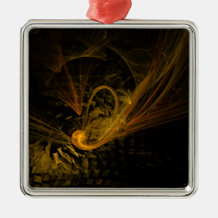 Breaking Point Abstract Art Square Metal Tree Decoration