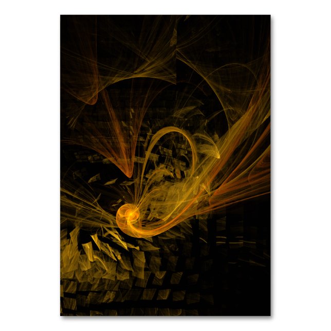 Breaking Point Abstract Art Table Card (Front)