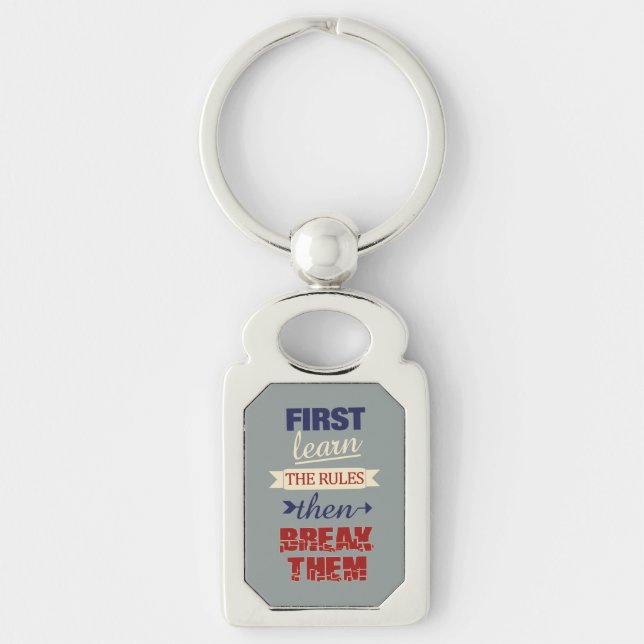 Breaking Rules key chain (Front)