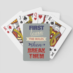 Breaking Rules playing cards