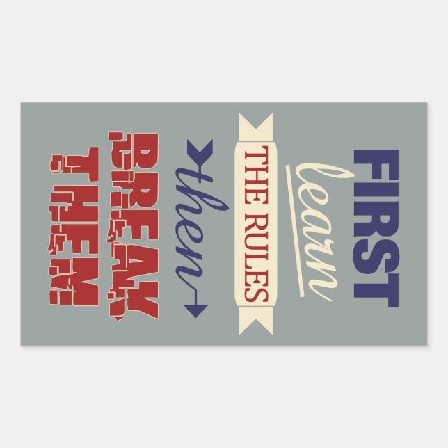 Breaking Rules stickers (Front)