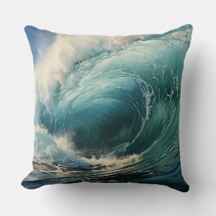Breaking Surf Painting Cushion