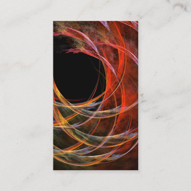 Breaking the Circle Abstract Art Business Card (Front)