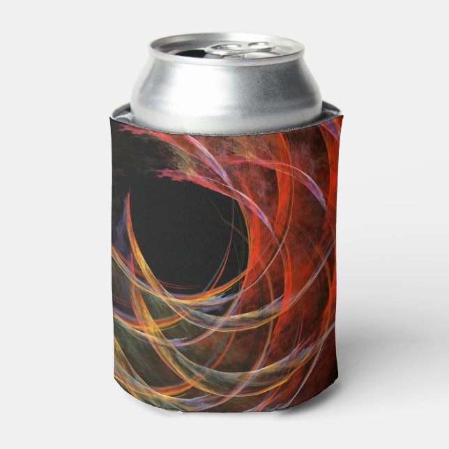 Breaking the Circle Abstract Art Can Cooler (Can Front)