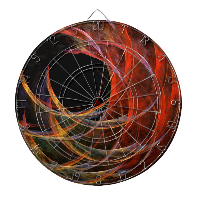 Breaking the Circle Abstract Art Dartboard (Front)