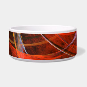 Breaking the Circle Abstract Art Dog Bowl