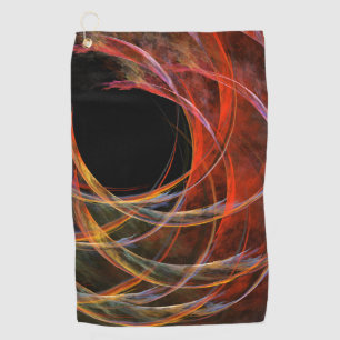 Breaking the Circle Abstract Art Golf Towel