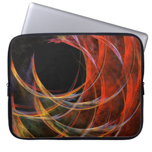 Breaking the Circle Abstract Art Laptop Sleeve