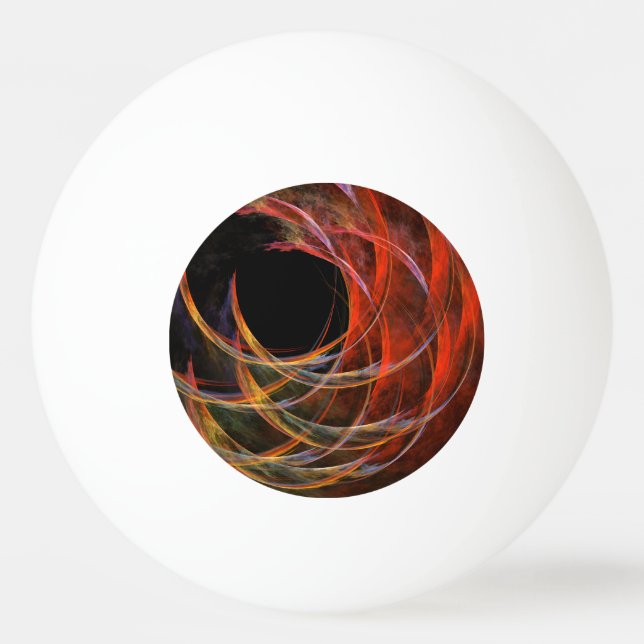 Breaking the Circle Abstract Art Ping Pong Ball (Front)