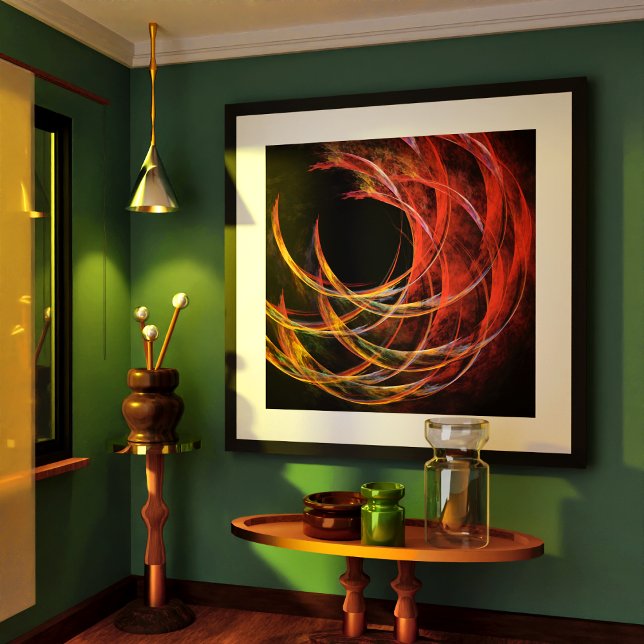 Breaking the Circle Abstract Art Print (Breaking the Circle Abstract Art Poster)