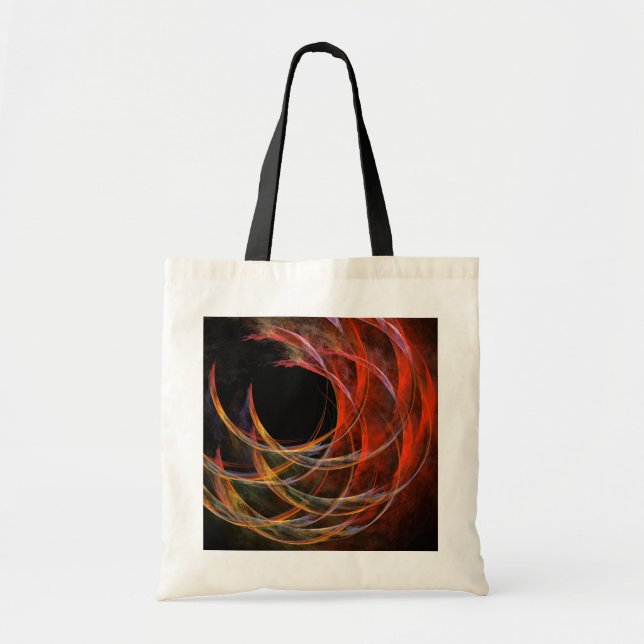 Breaking the Circle Abstract Art Tote Bag (Front)