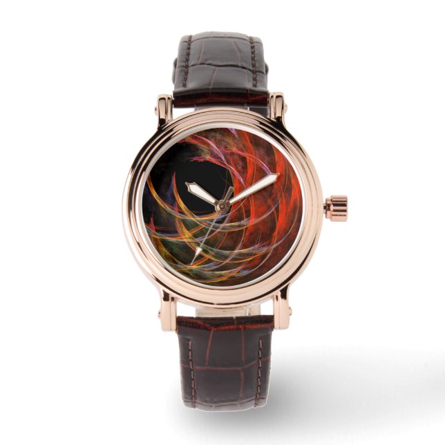 Breaking the Circle Abstract Art Watch (Front)