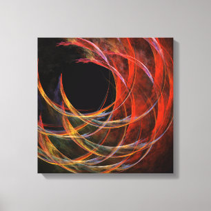 Breaking the Circle Abstract Quad Canvas Print