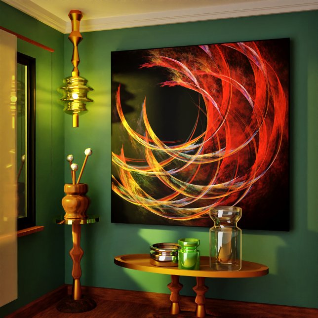 Breaking the Circle Abstract Wrapped Canvas Print (Breaking the Circle Abstract Wrapped Canvas Print)