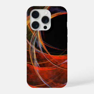 Breaking the Circle Vortex of Fire Abstract Art iPhone 15 Pro Case