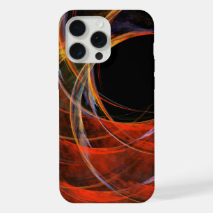 Breaking the Circle Vortex of Fire Abstract Art iPhone 15 Pro Max Case