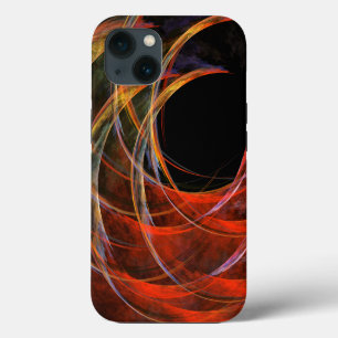 Breaking the Circle Vortex of Fire Abstract Art iPhone 13 Case