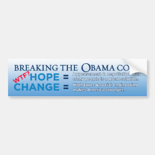 Breaking The Obama Code Bumper Sticker