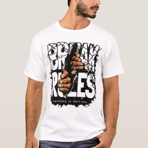 Breaking the Rules Street Art Graphic T-Shirt – Bo