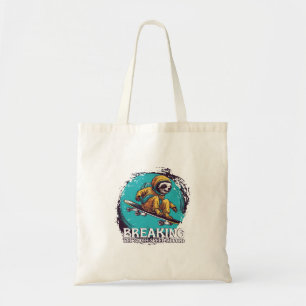 breaking the sloth speed record tote bag