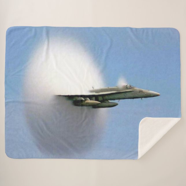 BREAKING the SOUND BARRIER Sherpa Blanket (Front (Horizontal))