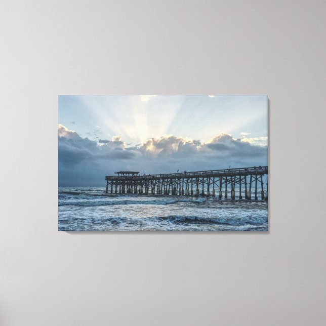 Breaking Through At Cocoa Canvas Print (Front)