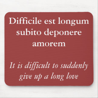 Breaking up - Catullus quote Mouse Mat