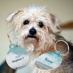 Breaking Wave Beach Pet Tag