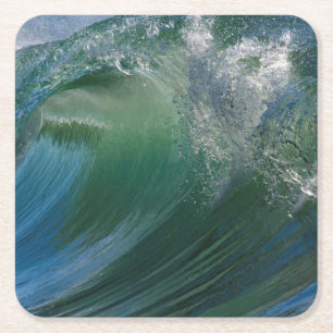 Breaking Wave Square Paper Coaster