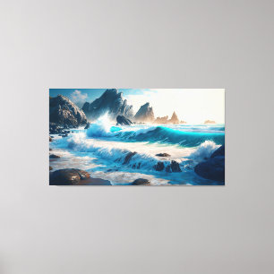 Breaking Waves Canvas Print