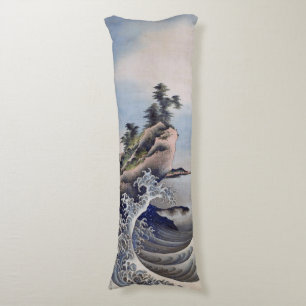 Breaking Waves, Hokusai Body Cushion