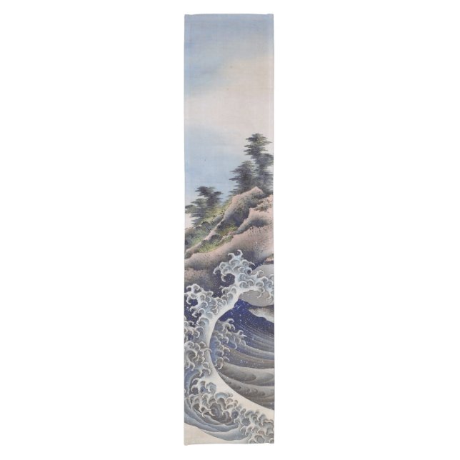 Breaking Waves, Hokusai Short Table Runner (Front)
