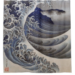 Breaking Waves, Hokusai Shower Curtain
