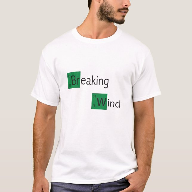 breaking wind periodic table t-shirt funny (Front)
