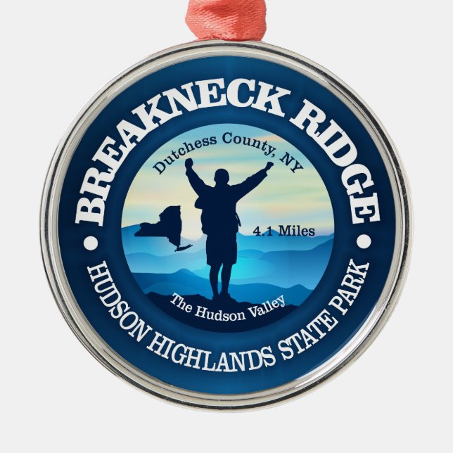 Breakneck Ridge (V) Metal Tree Decoration (Front)