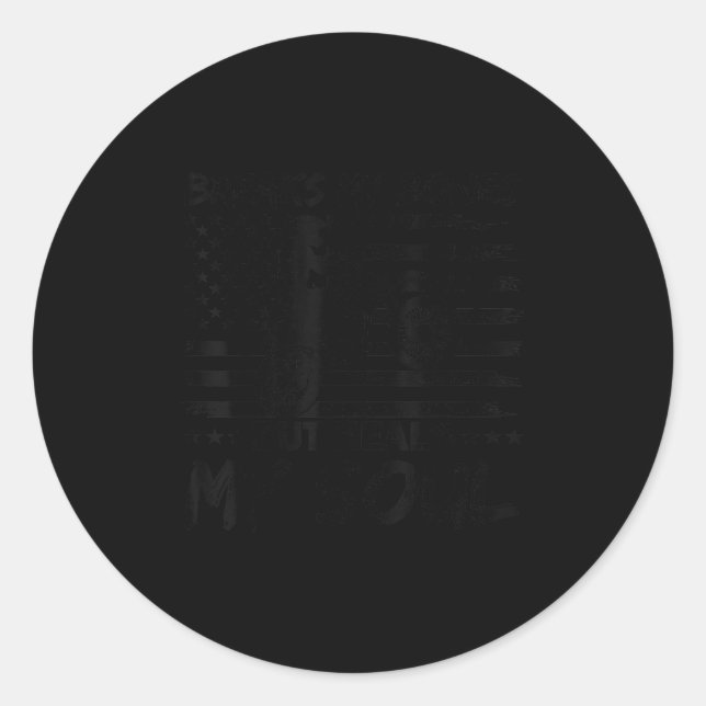 Breaks My Bones But Heals My Soul Usa Dirt Bike Mo Classic Round Sticker (Front)