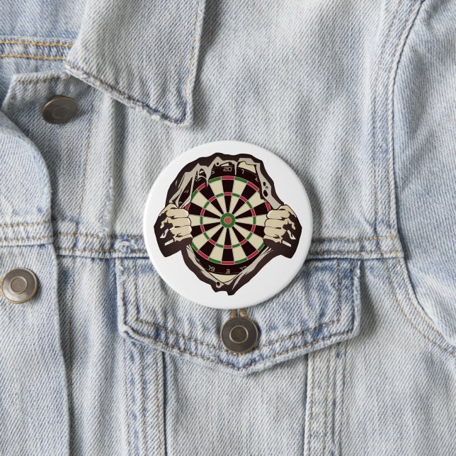 Breakthrough to the Bullseye – Ultimate Dartboard  7.5 Cm Round Badge (In Situ)