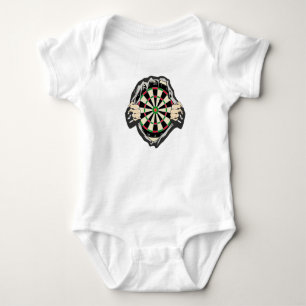 Breakthrough to the Bullseye – Ultimate Dartboard Baby Bodysuit