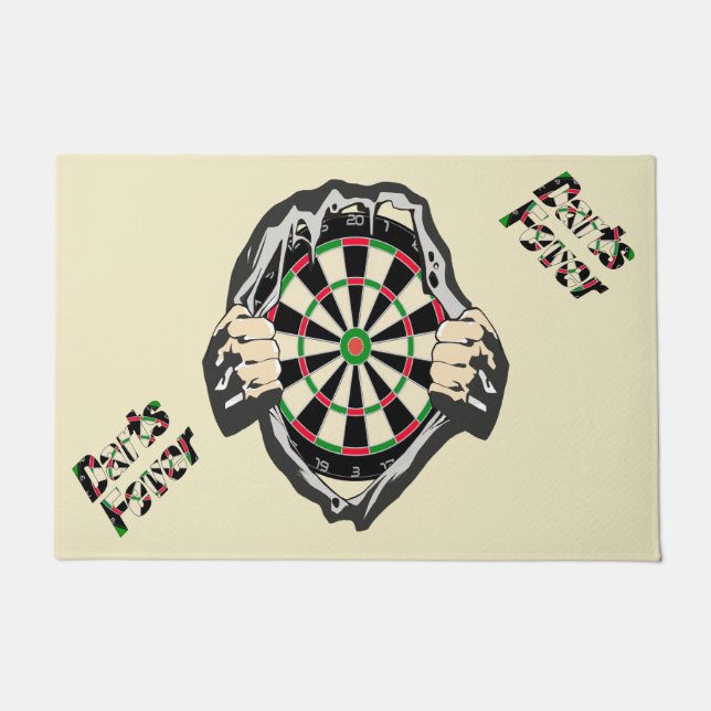 Breakthrough to the Bullseye – Ultimate Dartboard  Doormat (Front)