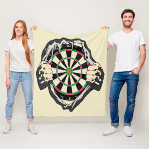 Breakthrough to the Bullseye – Ultimate Dartboard  Fleece Blanket
