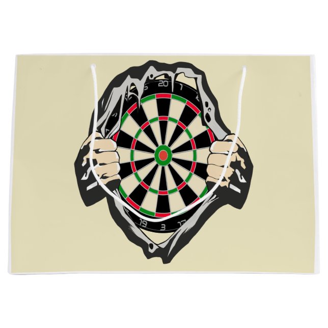 Breakthrough to the Bullseye – Ultimate Dartboard  Large Gift Bag (Front)