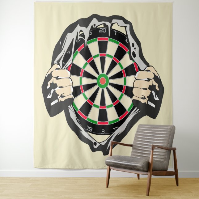 Breakthrough to the Bullseye – Ultimate Dartboard  Tapestry (In Situ)