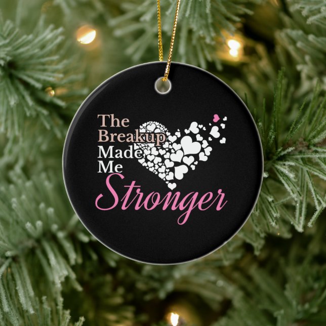 Breakup Made Me Stronger - Recovery Support Ceramic Tree Decoration (Tree)