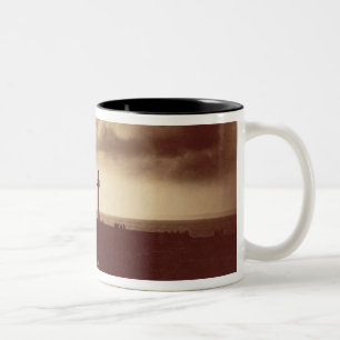 Breakwater at Sete, c.1855 (albumen print from a c Two-Tone Coffee Mug