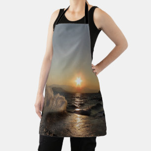 Breakwater in Croatia beautiful sunset             Apron