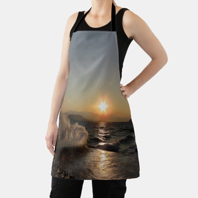 Breakwater in Croatia beautiful sunset             Apron (Insitu)