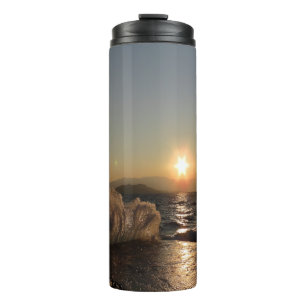 Breakwater in Croatia beautiful sunset             Thermal Tumbler