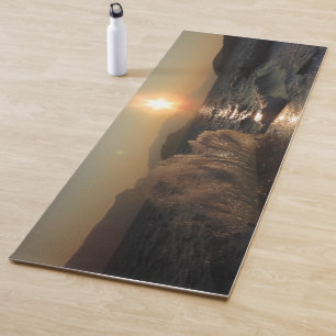 Breakwater in Croatia beautiful sunset Yoga Mat