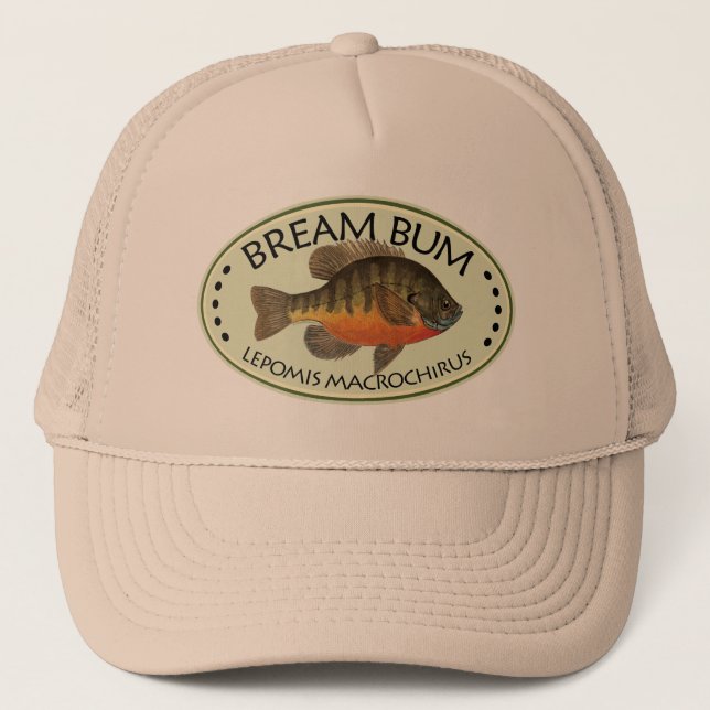 Bream Bum Fishing Trucker Hat (Front)