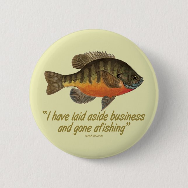 Bream Fishing 6 Cm Round Badge (Front)